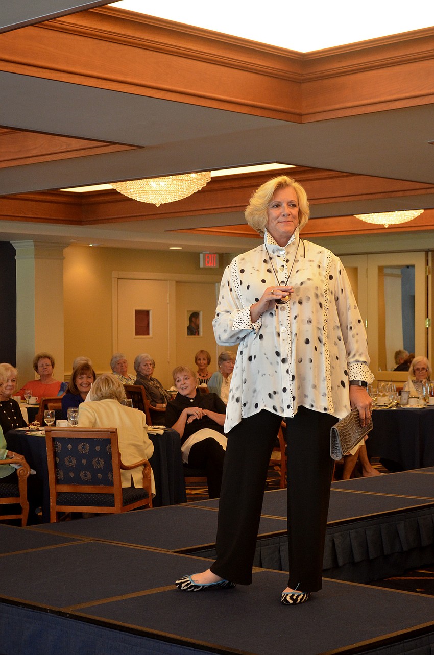 B.J. Bishop shows off a necklace from Dream Weaver Collection.
