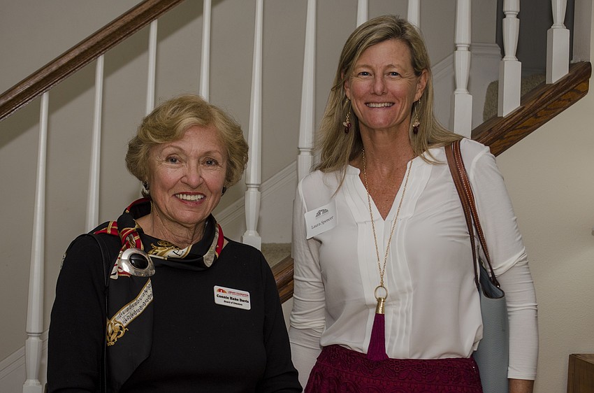 The Library Foundation of Sarasota County board member Connie Davis and Laura Spencer