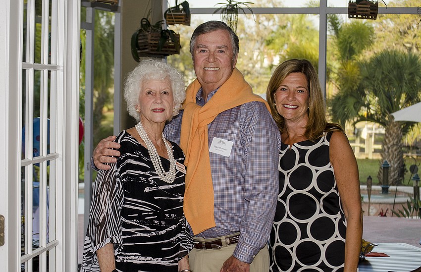 The Library Foundation of Sarasota County board member Lydia McIntire, Mike Hurney and the Library Foundation of Sarasota County board member Claudia Cardillo