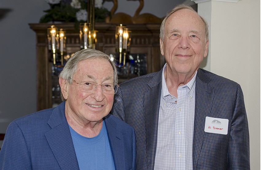Library Foundation of Sarasota County board member Bob Gussin and Al Siemer