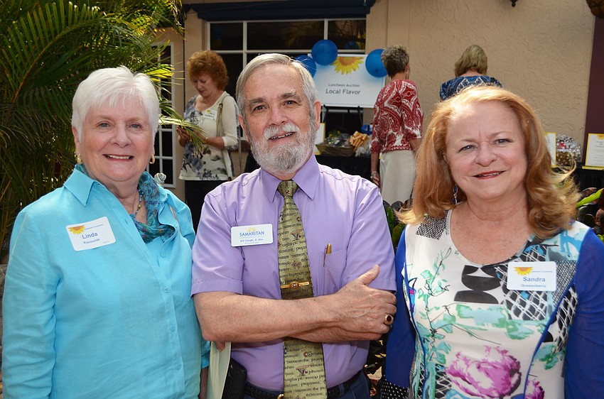 Linda Kocourek, Rev. Bill Clough and Sandra Quesenberry