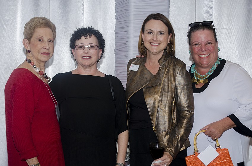 Ringling Board of Trustee member Carol Camiener, Terri Arnell, Ringling Vice President for Advancement Stacey Corley and Mary Lee Richey