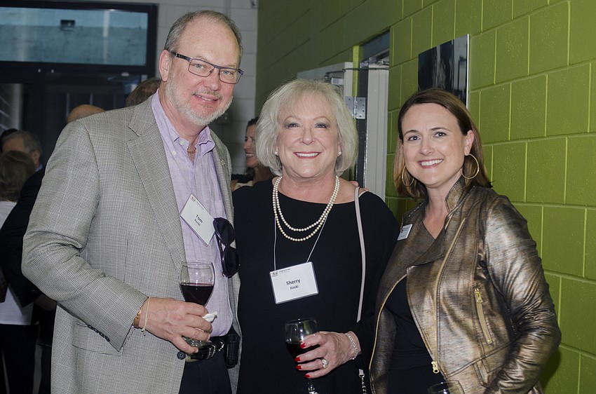Tom and Sherry Koski and Ringling Vice President for Advancement Stacey Corley