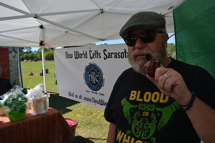 Keith Dennis represented the New World Celts of Sarasota at the festival.
