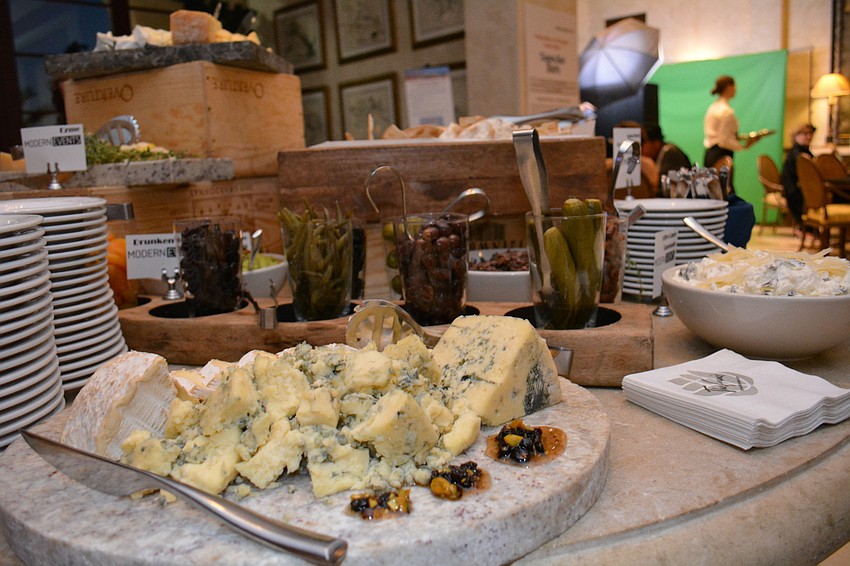 Guests enjoyed spreads of food.