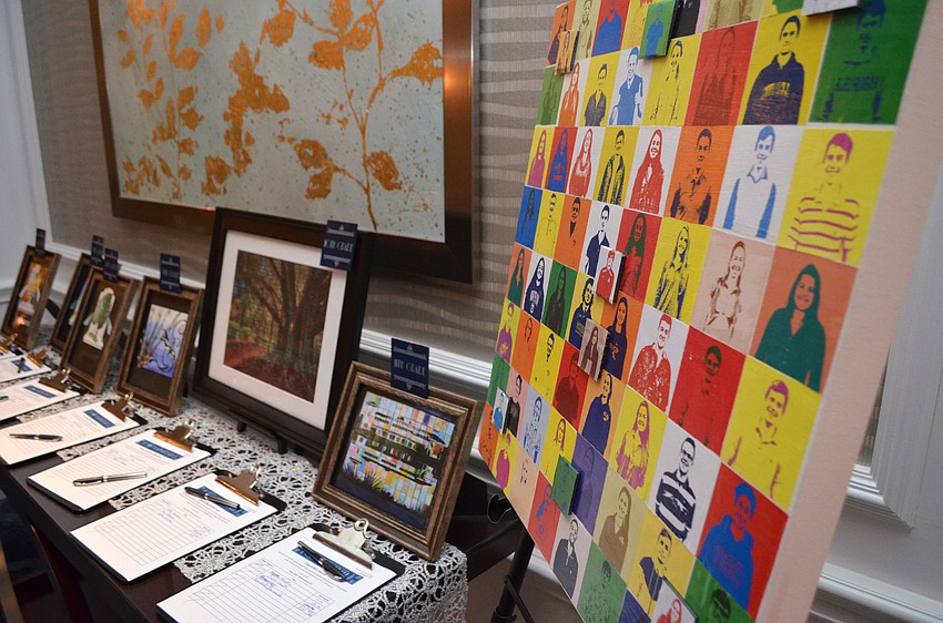The class of 2017 at The Out-Of-Door Academy created this piece, “Pop Art,” which is a collage of portraits in the style of a Andy Warhol that was part of the silent auction at Banyan Ball on March 11 at The Ritz-Carlton, Sarasota