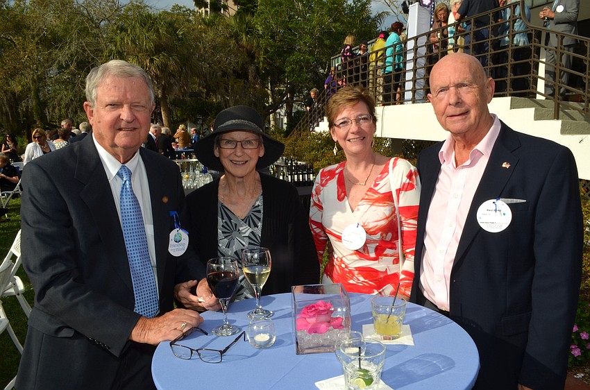 Dr. J. Peter and Carol Fegen with Sue and Paul Remy