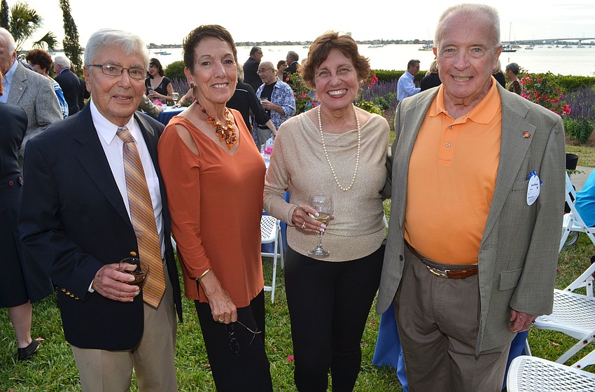 Dr. David and Joann Nevins with Sunny and John O’Flynn