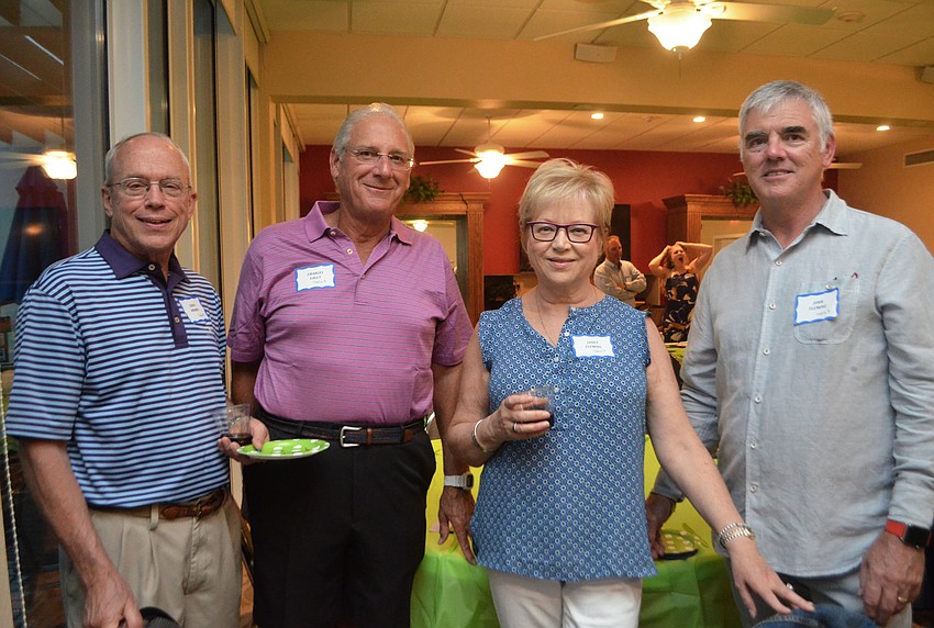 Chris Morris, Charles Lally and Jane and John Fleming