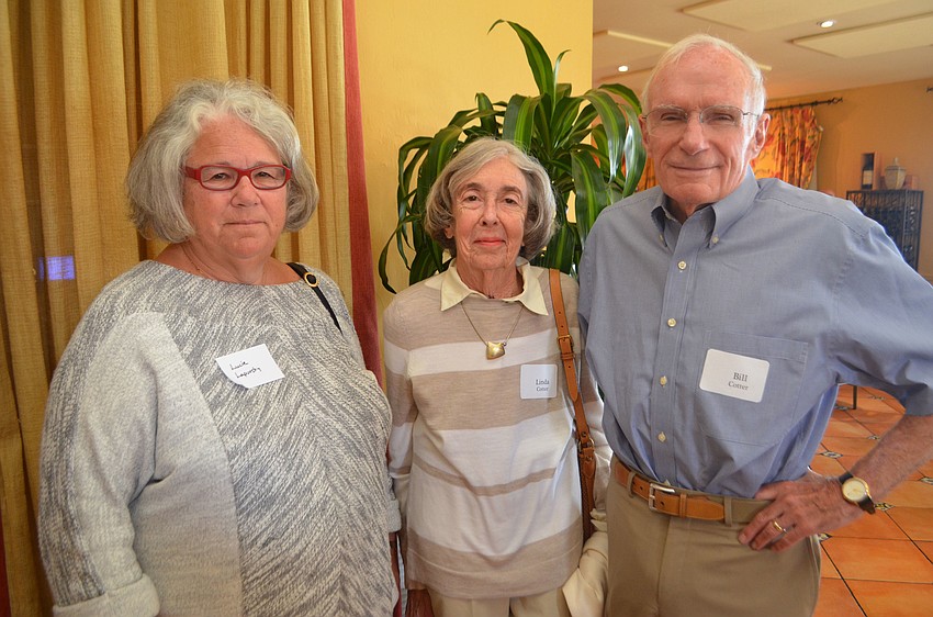 Lucie Lapovsky and Linda and Bill Cotter
