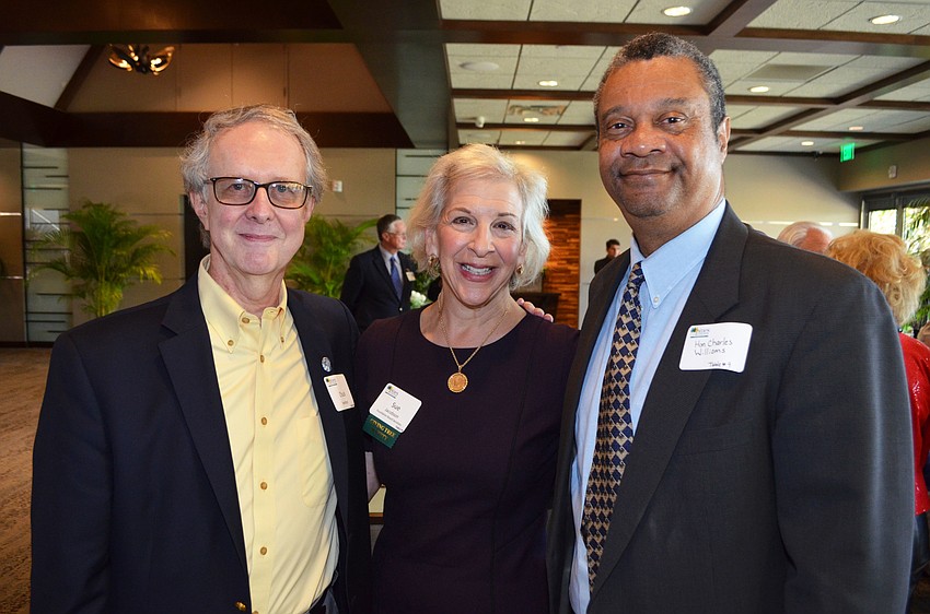 Chuck Hamilton, Sue Jacobson and Judge Charles Williams