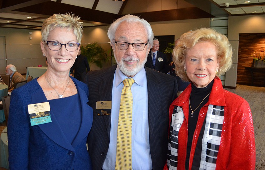 Cathy Rustin, Pines of Sarasota President John Overton and Barbara Staton