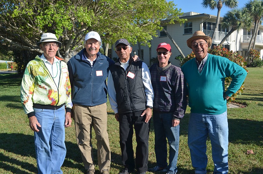 Whitney Beach Conservancy board members Herman Kruegle, Barney Bauernschmidt, Neil Blume, Jack Crain and Art Tankersley