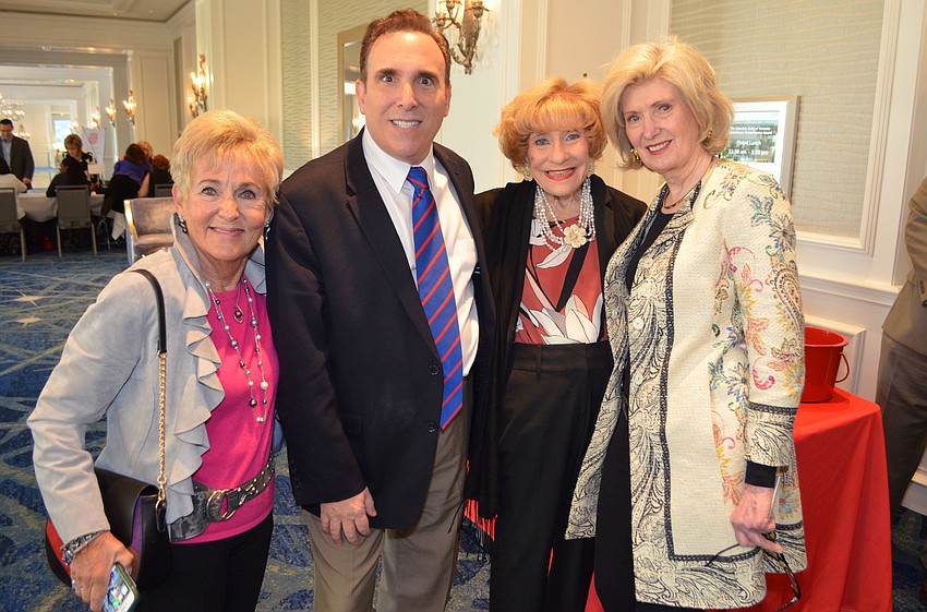 Bunny Skirboll, Brian Lipton, Flori Roberts and Anne Virag