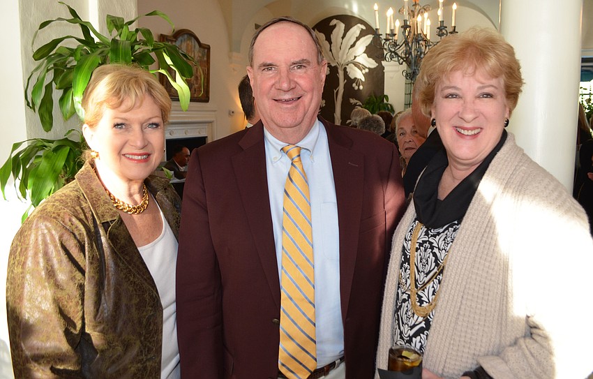 Jim and Susan Tollerton with Anne Garlington