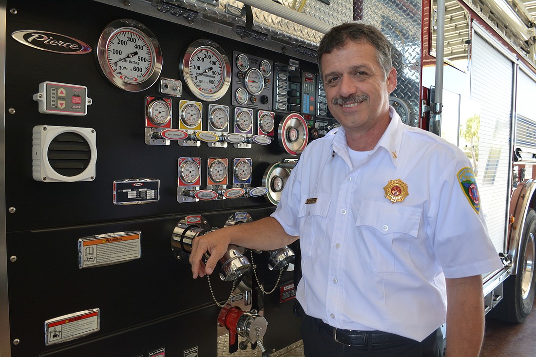 Tim Hyden started as East Manatee Fire Rescue District&#39;      s training officer, then a newly created position, in late 2004.