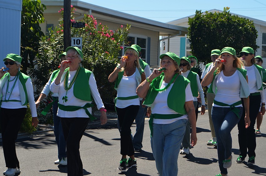 The Blarney Bunch performed various routines throughout the parade.