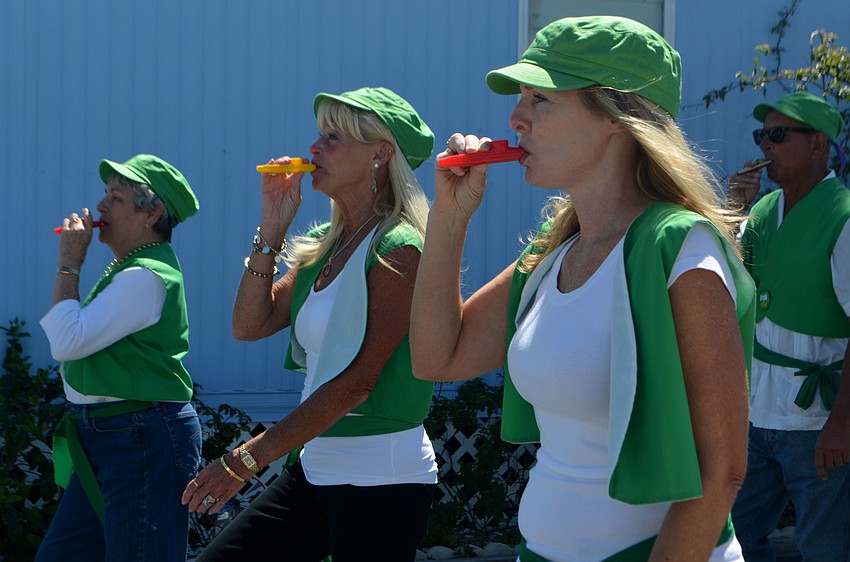 The Blarney Bunch performed various routines throughout the parade.