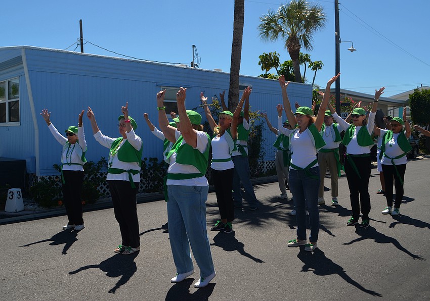 The Blarney Bunch performed various routines throughout the parade.