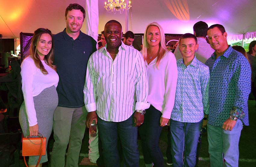 Christina and Chris Tillman, Wayne Kirby, Jamie Russell, Stone Russell and John Russell