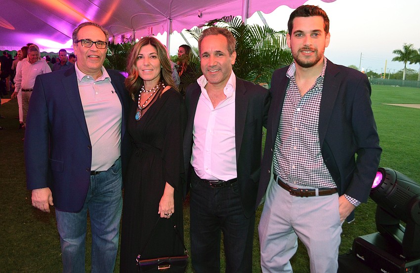 George Petrocheilos, Leslie DiPiero, Executive Vice President of the Baltimore Orioles John Angelos and Pete Koroneos