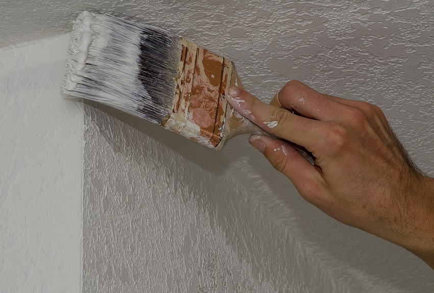 Students painted a Habitat for Humanity home as part of their week of service.