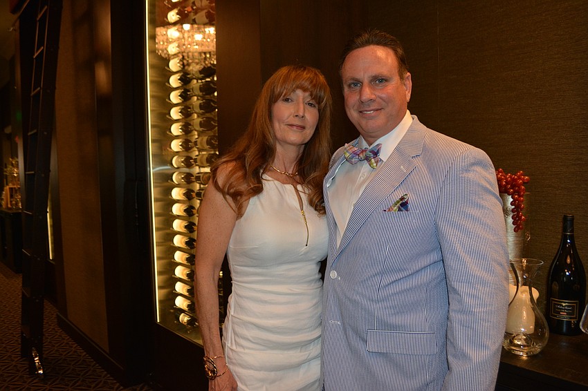 Lynn and Chris Romine enjoy the festivities. Chris Romine is the Lakewood Ranch Community Fund president.