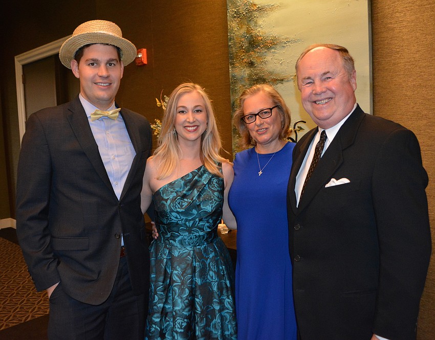 Daniel Tullidge, Amanda Tullidge, Julie Smith and Robert Smith are ready for a big night of entertainment.