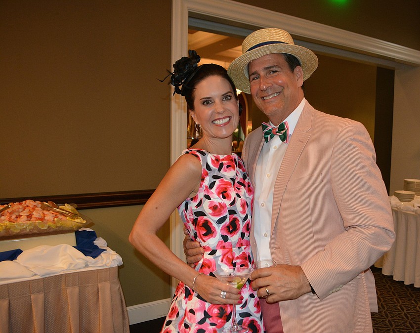 Event chair Shari Phillips enjoys a moment with her husband, Doug, at the gala.