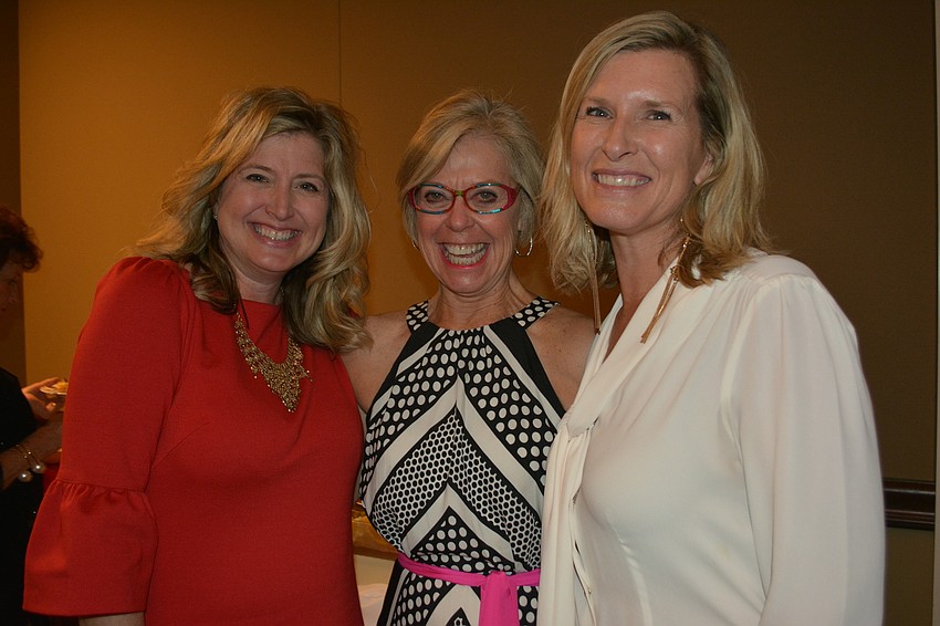 Lakewood Ranch'  s Heather Kasten, Sarasota'  s Roxie Jerde and Sarasota'  s Shannon Rohrer-Phillips enjoy some laughs at the gala.