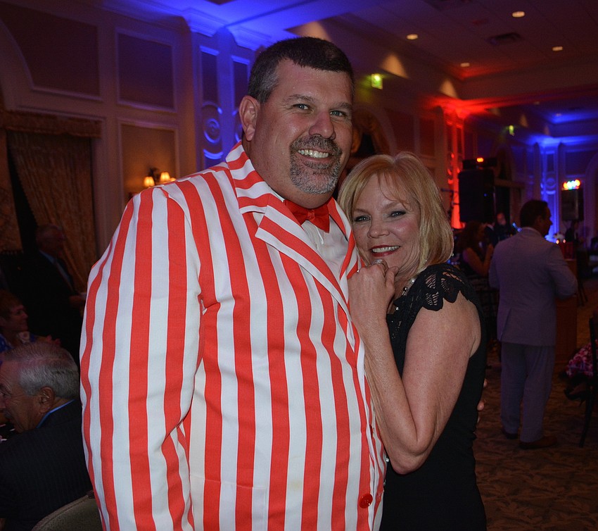 River Club'  s Eric Rathfelder and Shirley Hirons were dressed for the occasion, which asked people to wear Dixieland jazz or black tie attire.