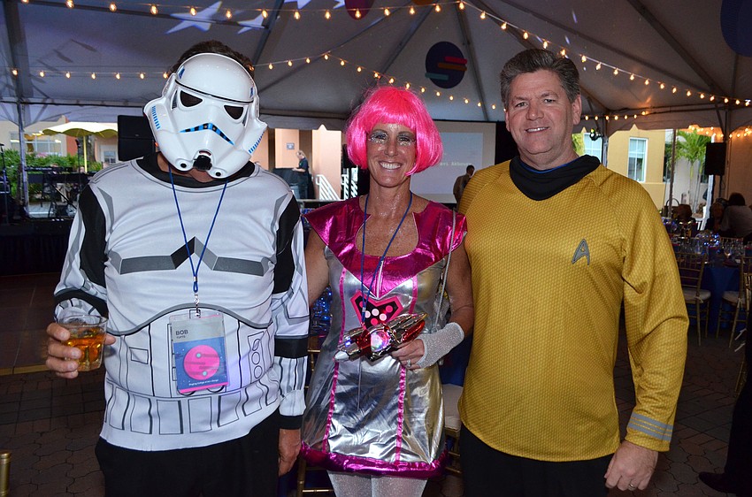 Bob Tufts with Beth and Tim Self