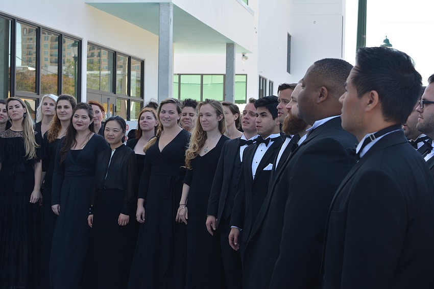 Sarasota Opera artists sang the chorus of 