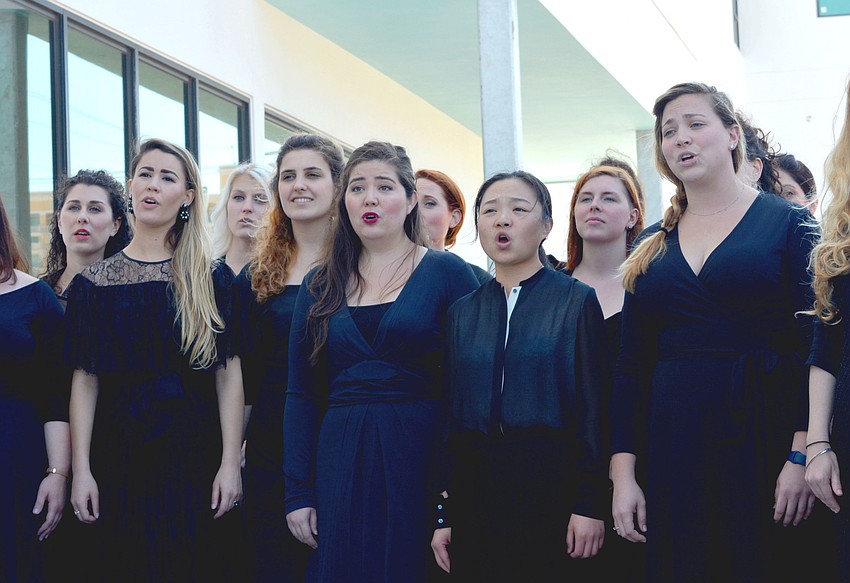 Sarasota Opera artists sang the chorus of 