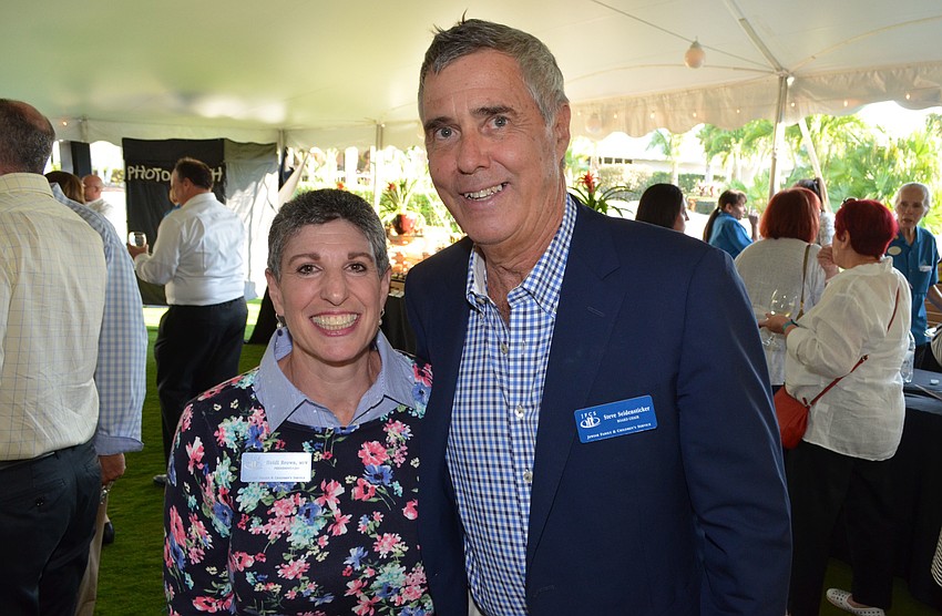 JFCS CEO Heidi Brown and JFCS Board Chairman Steve Seidensticker