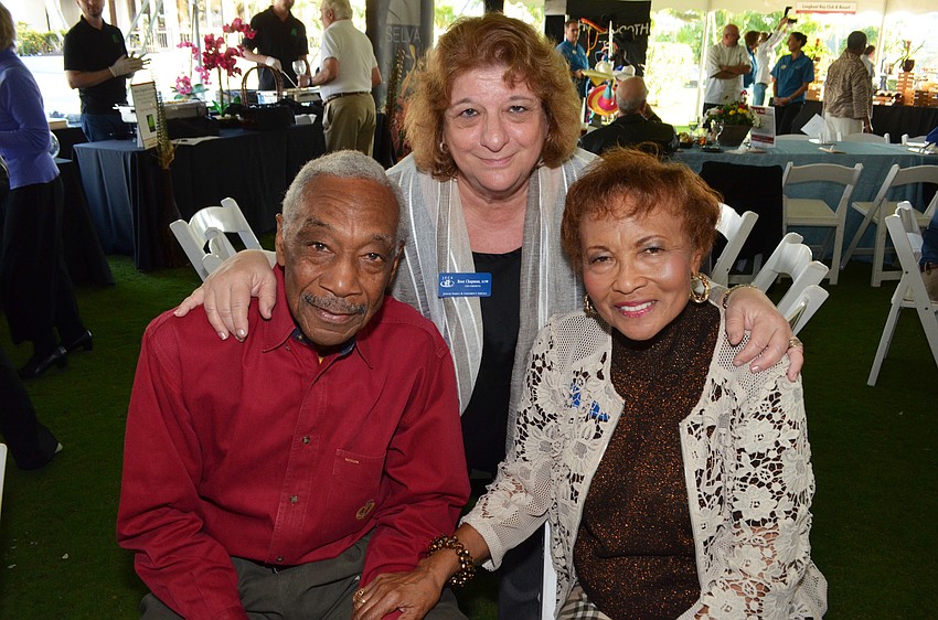 Bill Coleman, JFCS CEO Emerita Rose Chapman and Audrey Coleman
