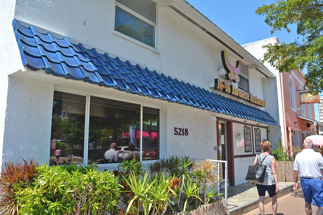 Jo-To Japanese Restaurant will close its Siesta Key Village location March 31.