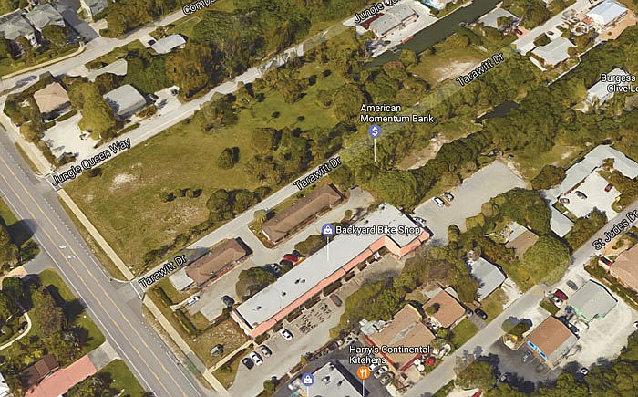 The vacant property at the center is the property owned by the Mote Scientific Foundation, a not-for-profit that would have benefited from the sale of the site to Brista Homes.