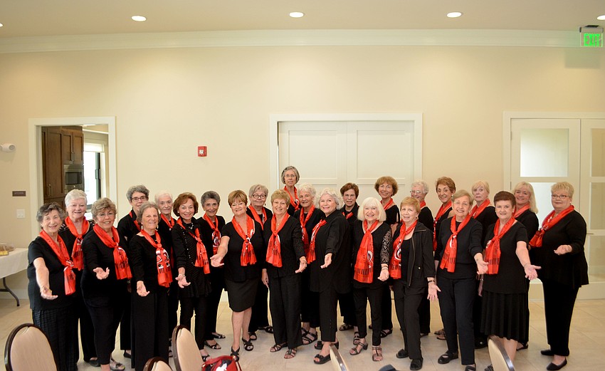 Twenty six Key of Sea singers performed at The Players Club on March 23.