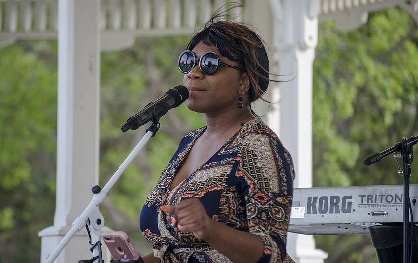 Shantal Norman performans during the event.