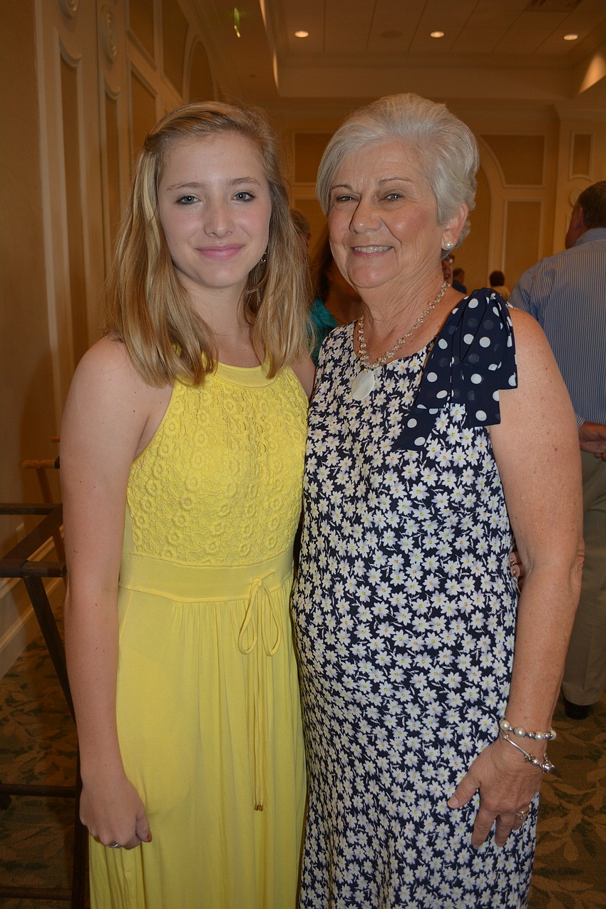 Carli Kasten poses with her grandmother, event founder Sara Kasten.