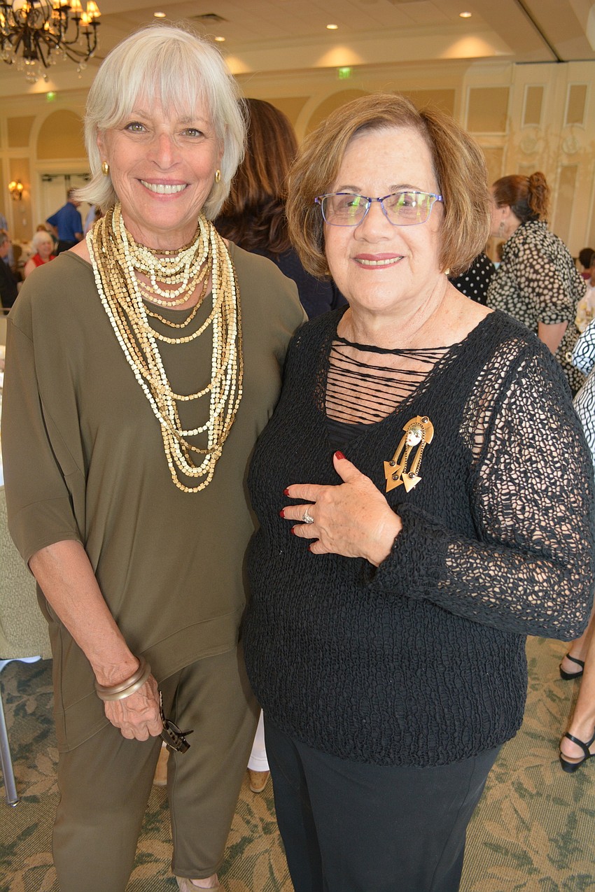 Sharyn Nassau, of Lakewood Ranch, with Sheila Radman, of Sarasota