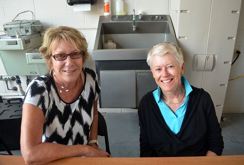 Sandi Herr and Mary Baker of the Longboat Library