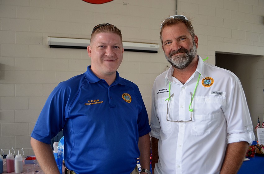 Code enforcement Officer Chris Elbon and Assistant Town Manager Mike Hein
