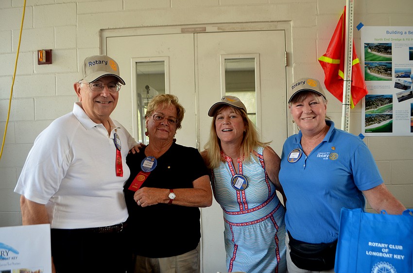 Rotary Club of Longboat Key members Steve and Linda Jackson, Susan McGuire and Carol Erker