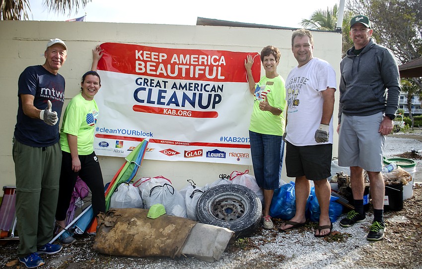 City Manager Tom Barwin,  Stevie Freeman-Montes, Agnes Rutushni, Michael Keim and Mark Nicholas