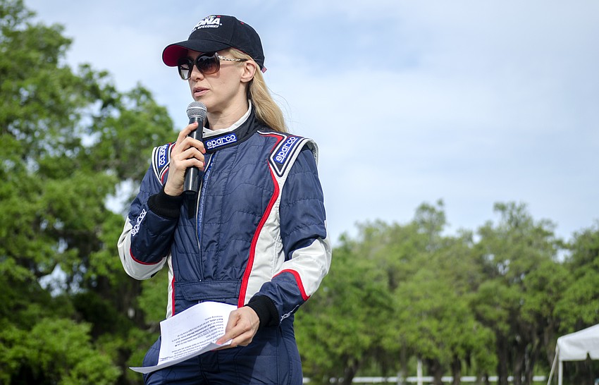 Ariane Dart welcomes teams to the second annual RC Car Open.