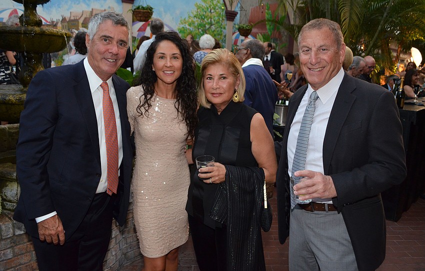 Steve Seidensticker and Leisha Miller with Mariana and Warren Olanow