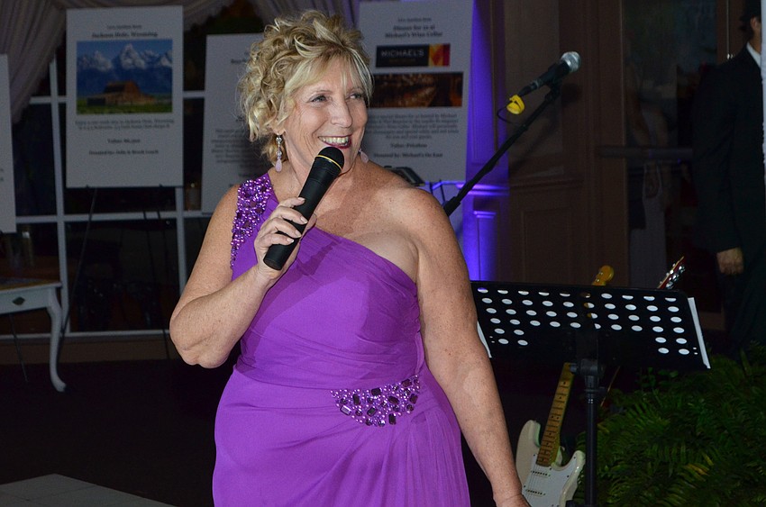 Children First Vice President of Development Carol Butera welcomes guests to Fairytale Ball on March 25 at Michael’s On East.