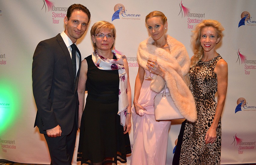 Andreas Luetzner and his mother, Margitta Luetzner, with Babette Brown and Anita Itzel